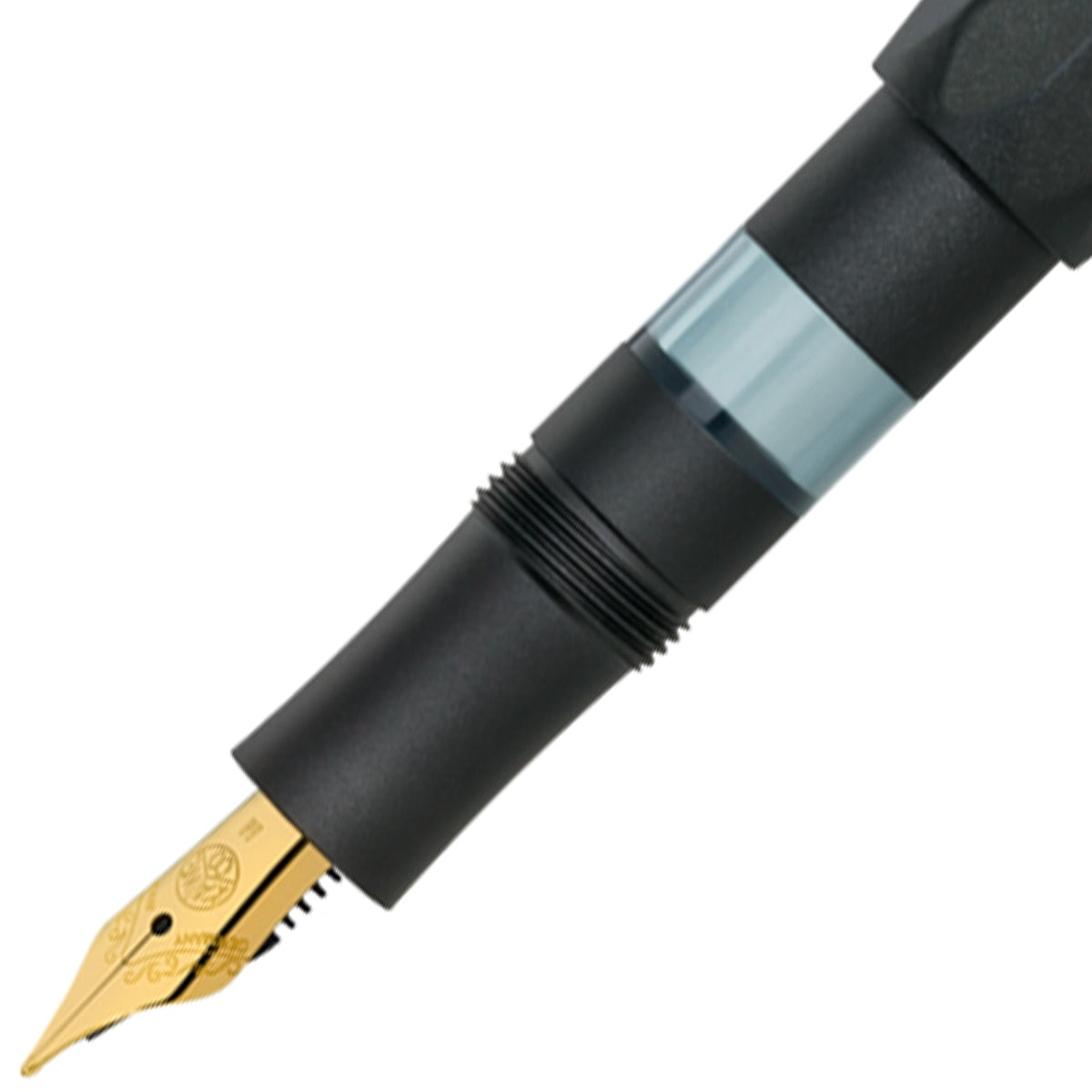Kaweco, Füller+Tintenglas, Al Sport Starter Set, Mit transparentem Tintenfenster, Schwarz