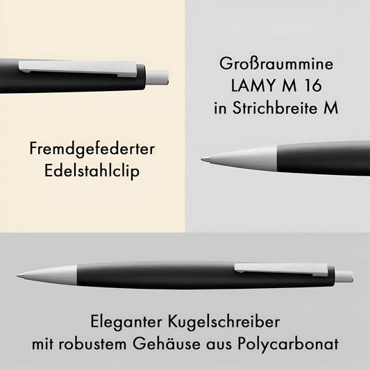 Stylo à bille Lamy 2000, noir