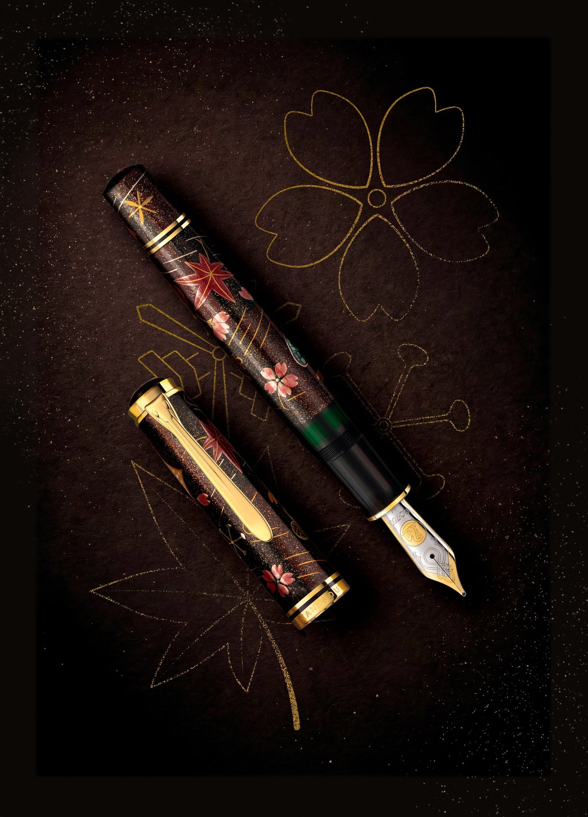 Pelikan Füller Souverän M1000 Maki-e Four Seasons Lucky Charm Limited Edition
