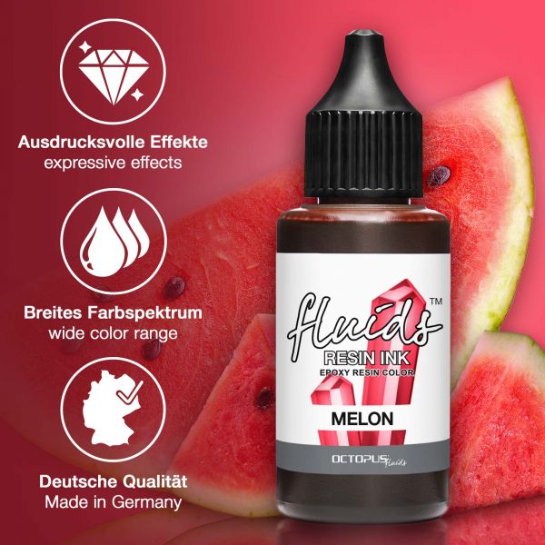 Octopus Fluids Resin Ink MELON rosso trasparente