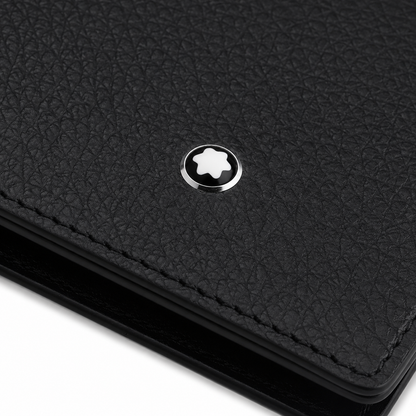 Montblanc, Portafoglio Meisterstück Soft Grain, portafoglio 8 scomparti per carte di credito nero