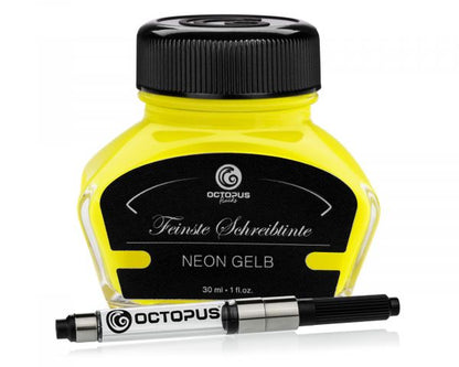 Octopus Fluids Textmarkertinte Neon-Gelb mit Konverter