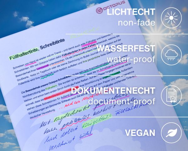 Octopus Textmarkertinte Neon-Tinten Neon Grün 10 ml