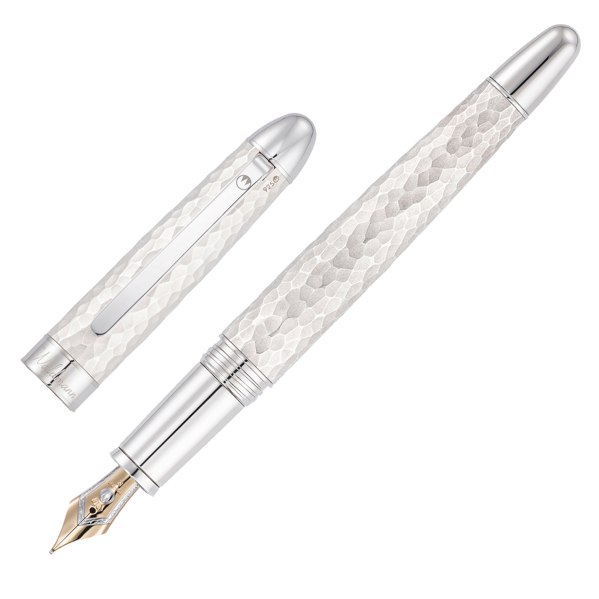 Waldmann, stylo-plume Impact, 18 carats, argent sterling martelé