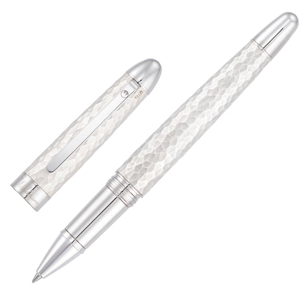 Rollerball Waldmann Impact, argento sterling martellato