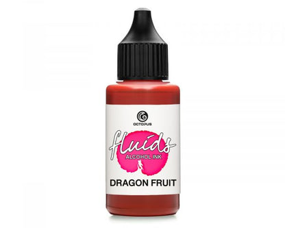 Encre à alcool Octopus Fluids Dragon Fruit Rouge/Rose Basique