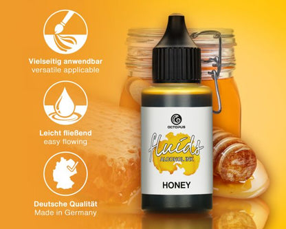 Octopus Fluids Alcohol Ink Basic Honey 100 ml inchiostro a base di alcol marrone