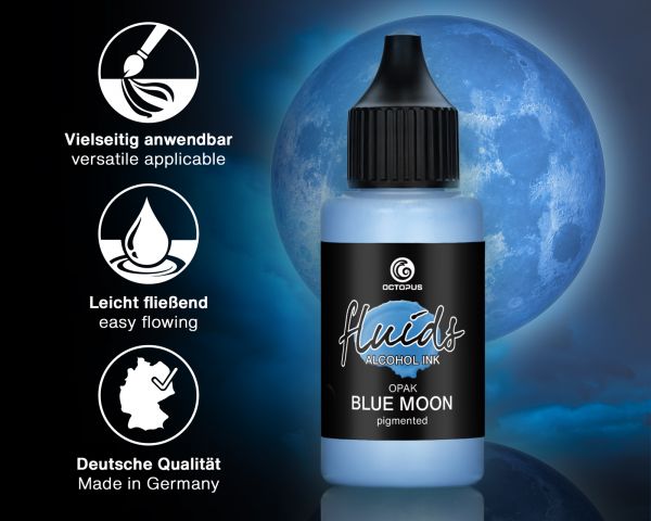 Octopus Fluids inchiostro a base di alcol opaco OPAK Blue Moon Blu