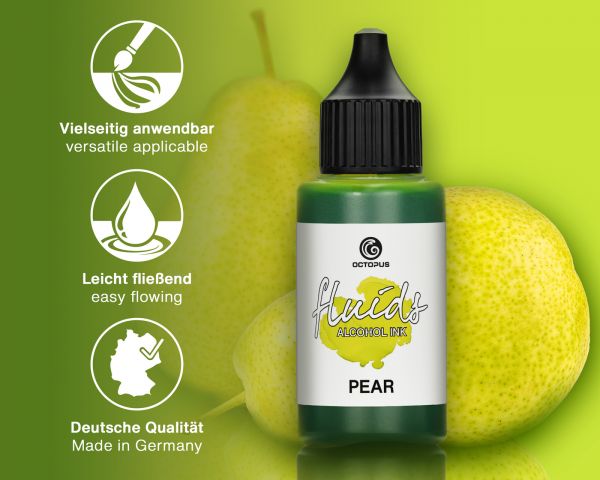Octopus Fluids Alcohol Ink Basic Pear Grün 100 ml