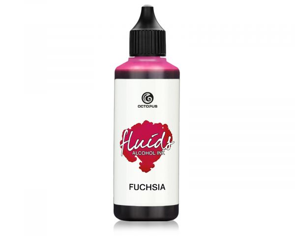 Octopus Fluids Inchiostro a base di alcol Alcohol Ink Basic Fuchsia 100 ml