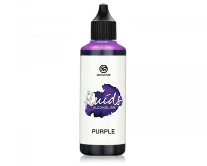 Octopus Fluids Alkoholtinte für Fluid Art/Resin Octopus Fluids Alcohol Inks Basic Purple Violett 100 ml