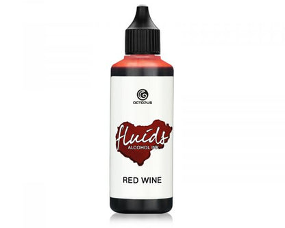 Octopus Fluids encre à alcool Octopus Fluids Alcohol Inks Basic Rouge Vin 100 ml