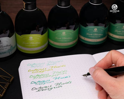 Octopus Fluids Encre pour stylo plume vert pastel Poppy Pods 250 ml