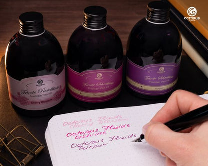 Inchiostro per penna stilografica Octopus Fluids, pastello, rosa Cherry Blossom, 250 ml