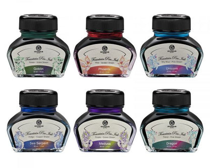 Octopus Fluids Inchiostro per stilografica collezione Sheen Ink Unicorn Blue Edizione Limitata 30 ml