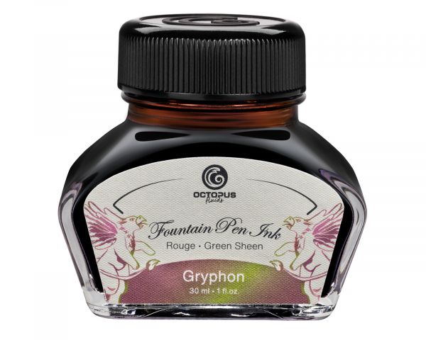 Octopus Fluids Encre pour stylo plume à effet Octopus Fluids Sheen Ink Gryphon Brun 30 ml