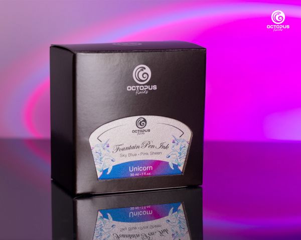 Octopus Fluids Füllhaltertinte Octopus Fluids Sheen Ink Unicorn Pink/Rosé-Blau 30 ml
