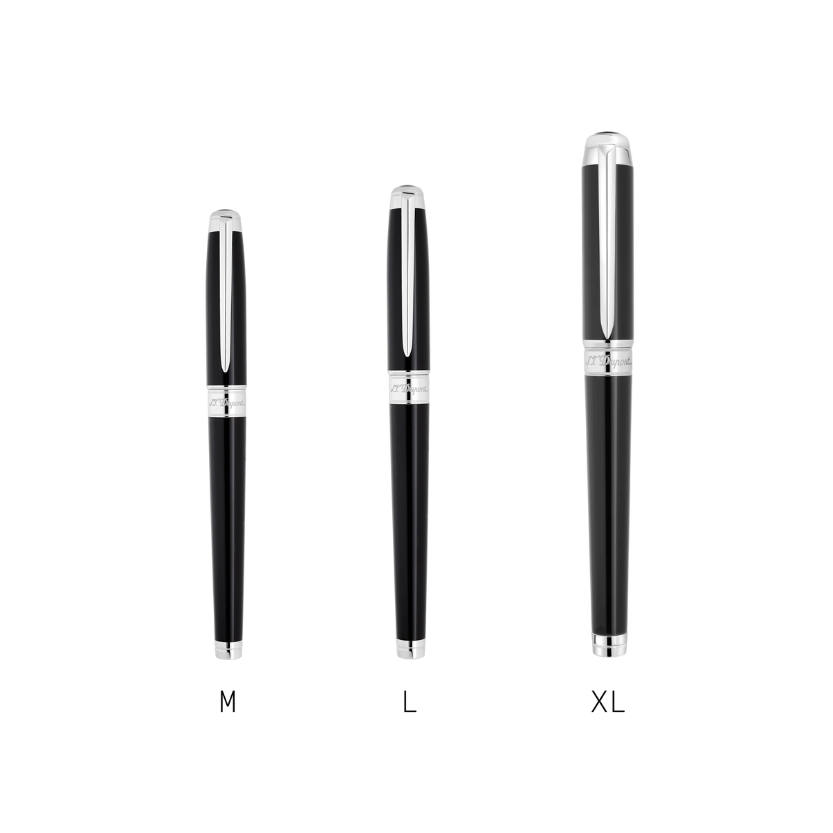 ST Dupont Tintenroller Line D Eternity Eternity, Palladium, Schwarz