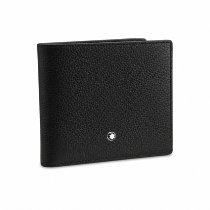 Montblanc, Portafoglio Meisterstück Soft Grain, portafoglio 8 scomparti per carte di credito nero