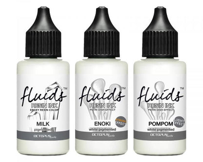 Set di inchiostri a base alcolica Octopus Fluids Resin Ink Bianco per resina colabile