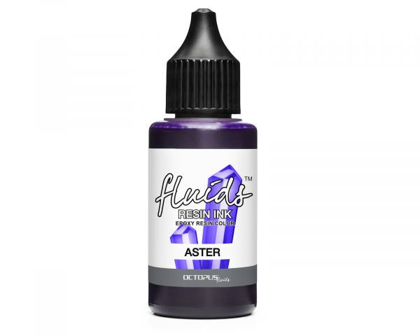Octopus Fluids Inchiostro alcolico ottimizzato per resina Octopus Fluids Resin Ink ASTER viola trasparente