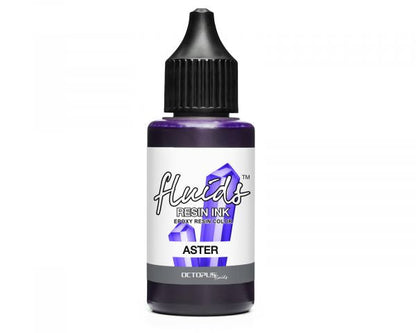 Octopus Fluids Inchiostro alcolico ottimizzato per resina Octopus Fluids Resin Ink ASTER viola trasparente
