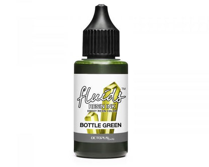 Octopus Fluids Resin Ink BOTTLE  GREEN trasparente Verde
