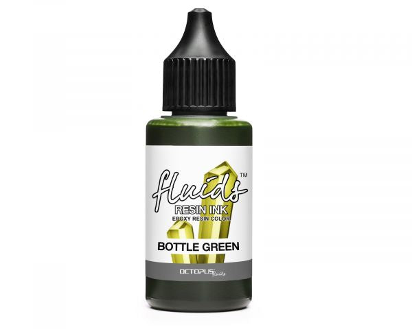 Octopus Fluids Resin Ink BOTTLE  GREEN trasparente Verde