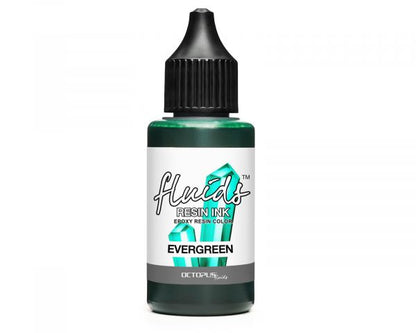 Octopus Fluids Resin Ink EVERGREEN Encre à l'alcool pour résine Encre de résine pour résine de coulée vert