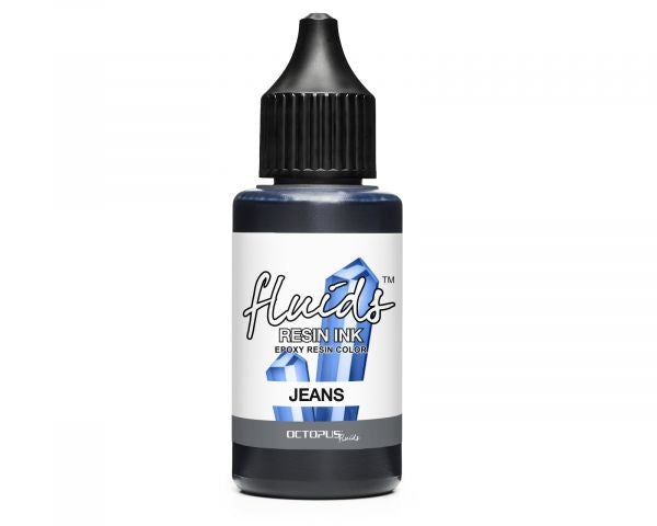 Octopus Fluids Resin Ink JEANS blu trasparente