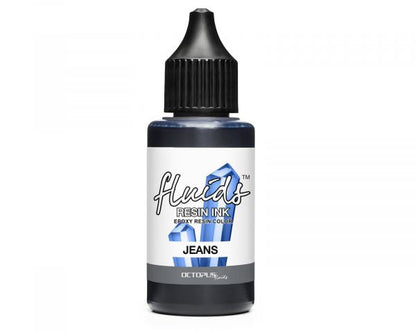 Octopus Fluids Resin Ink JEANS blu trasparente
