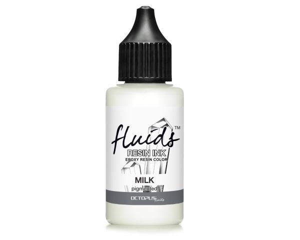 Octopus Fluids Resin Ink Inchiostro per resina a base di alcol Collezione MILK Bianco