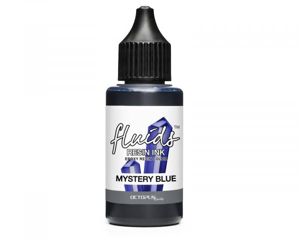 Octopus Fluids Inchiostro a base di alcol per resina Mystery Blue blu trasparente