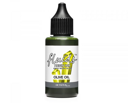 Octopus Fluids Encre Résine HUILE D'OLIVE Vert Transparent