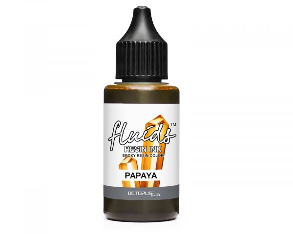 Octopus Fluids Resin Ink Papaya Inchiostro a base di alcol arancione trasparente