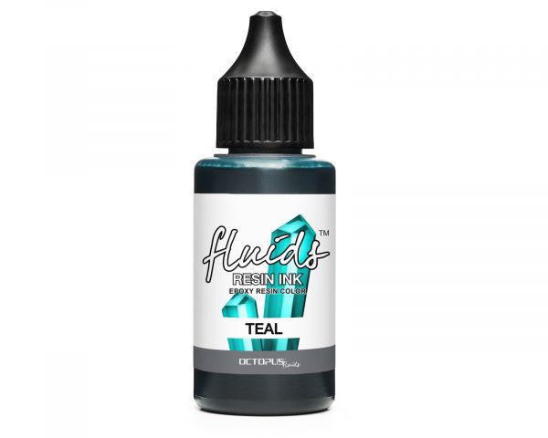 Octopus Fluids Resin Ink TEAL inchiostro alcolico ottimizzato per resina turchese trasparente