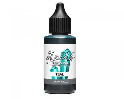 Octopus Fluids Resin Ink TEAL inchiostro alcolico ottimizzato per resina turchese trasparente