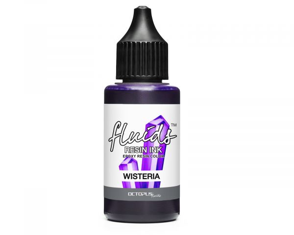 Octopus Fluids Resin Ink WISTERIA inchiostro alcolico per resine colabili, viola trasparente