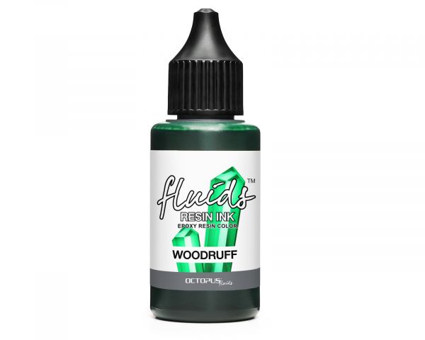 Octopus Fluids Alcohol Ink specifico per resina, verde trasparente WOODRUFF