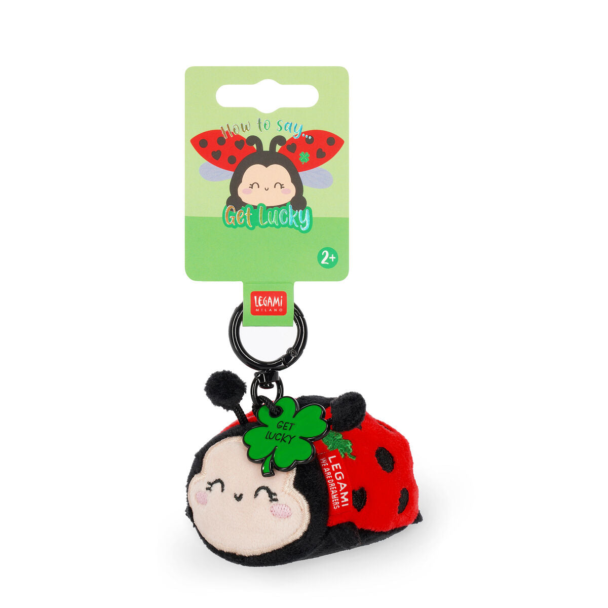 Legami Porte-clés Peluche – Tiny Super Soft!, Coccinelle