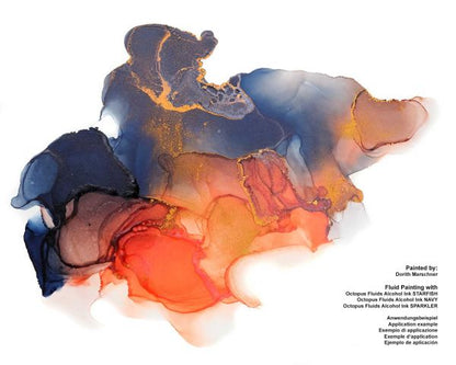 Octopus Fluids Alcohol Ink Starfish Orange
