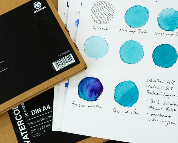 Collezione di carta per acquerello e disegno Octopus 200 g/m² 30 fogli