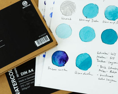 Collezione di carta per acquerello e disegno Octopus 200 g/m² 30 fogli