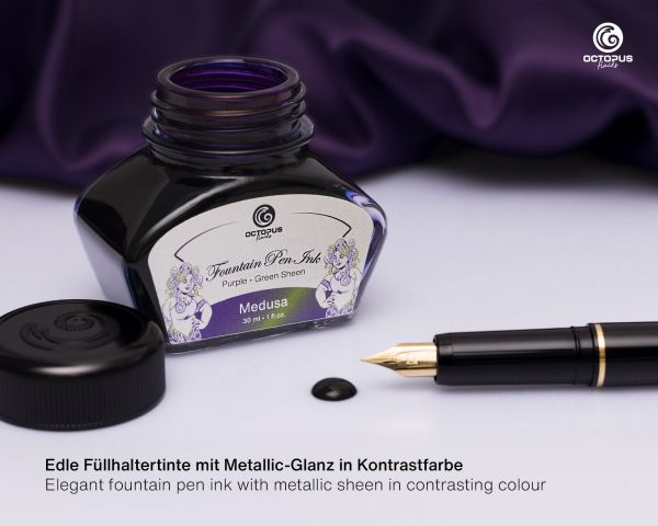 Octopus Fluids Inchiostro per stilografica collezione Sheen Ink Medusa Violett Edizione Limitata