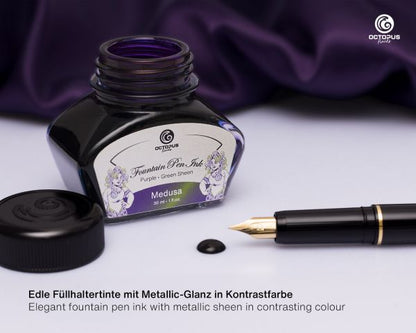 Octopus Fluids Inchiostro per stilografica collezione Sheen Ink Medusa Violett Edizione Limitata