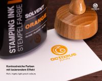 Octopus Fluids Solvent inchiostro per timbri arancione velato