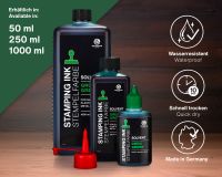 Lenizett Solvent Stempelfarbe glatte Untergründe, grün lasierend, 50 ml