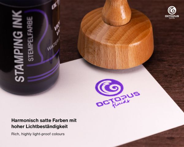 Inchiostro per timbri Octopus Fluids senza olio viola 30 ml