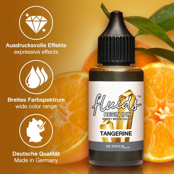 Octopus Fluids Resin Ink Resin Ink TANGERINE orange transparent