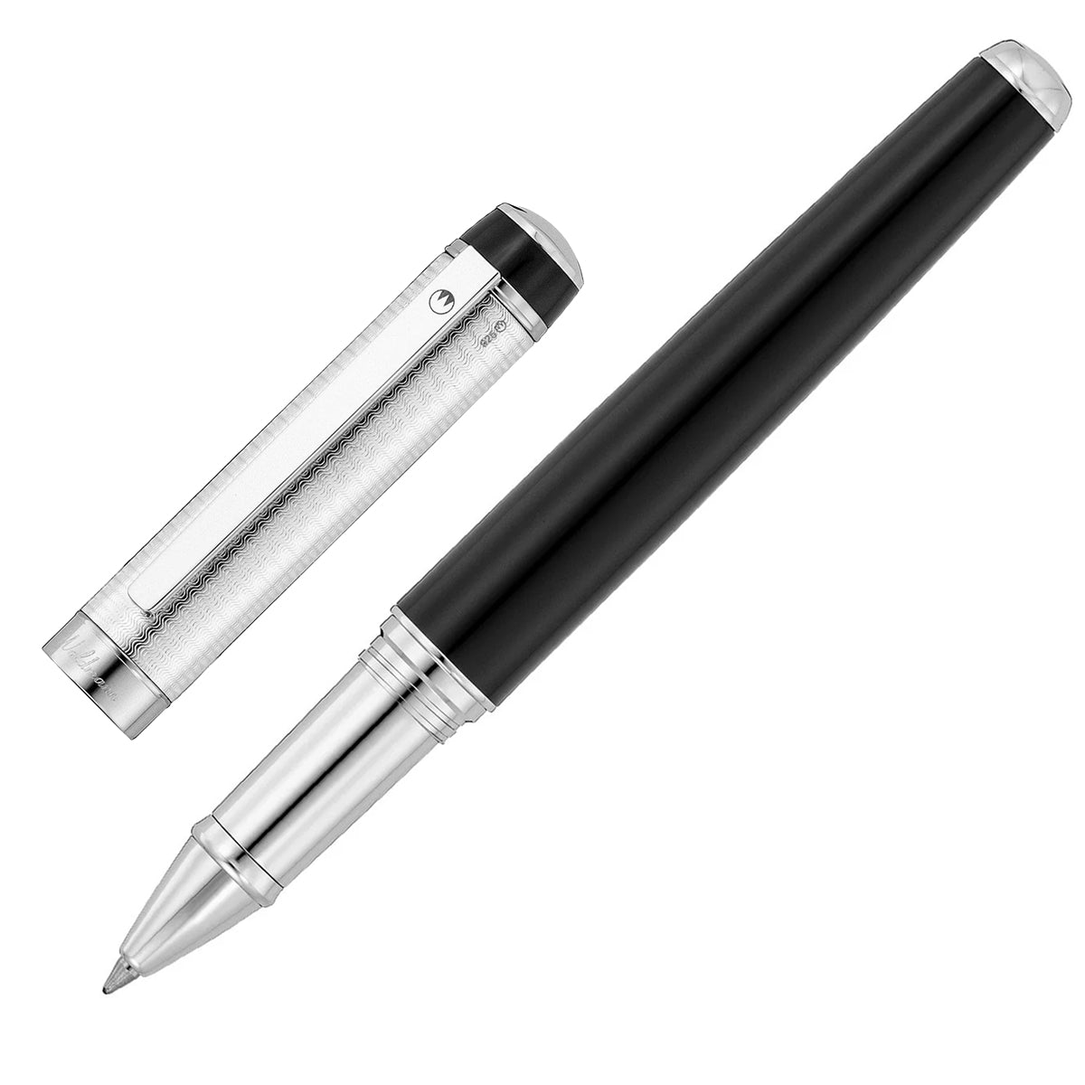 Waldmann, Rollerball Grandeur, Silhouette, guilloché, nero